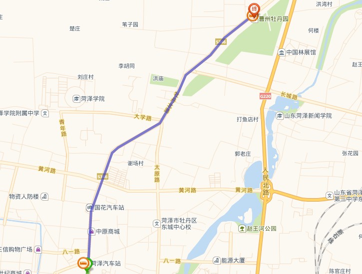 曹州牡丹园乘车路线